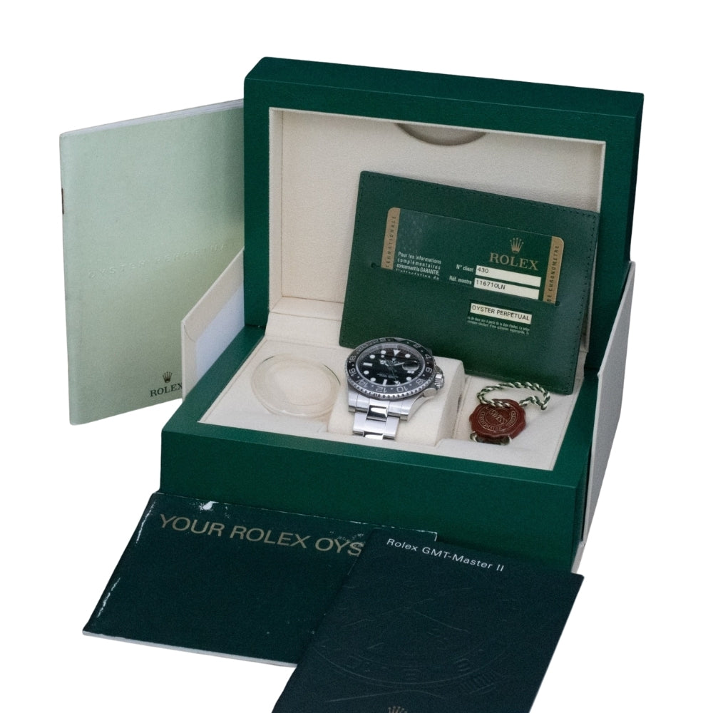 Rlx GMT-Master II 116710LN "Black Dial" 40mm