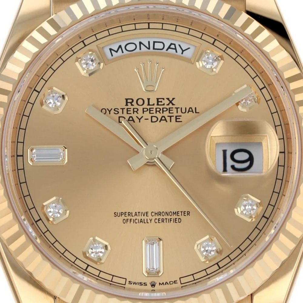 Rlx Day-Date Diamond 128238 “Yellow Gold”