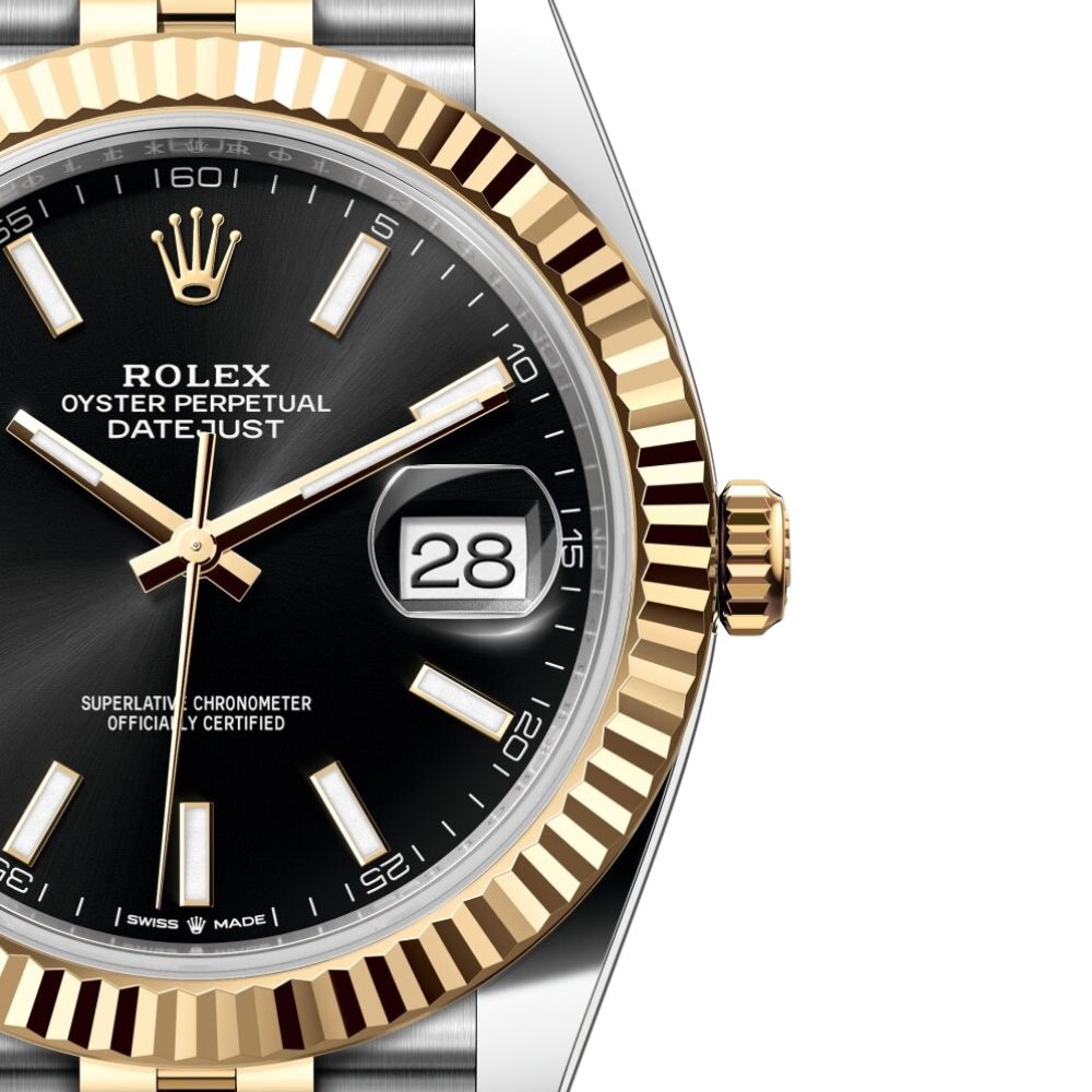 Rlx Datejust Oystersteel 126333 'Gold White'